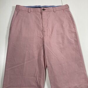 Brooks Brothers Clark Chino Pants 33x34 Light Pink Coral Casual